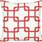 Homeroots Red Geometric Squares Decorative Printed Throw Pillow Cover 18 x 18 in. 355591 - alternate 6